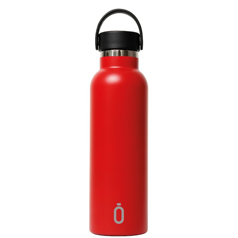 BOTTIGLIA TERMI.SPORT+T.STAND. 600 ml-7x7x25 PLAIN ROSSO