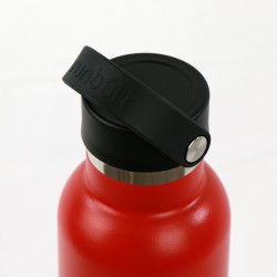 THERMAL BOTTLE SPORT+C.STAND. 600 ml-7x7x25 PLAIN RED