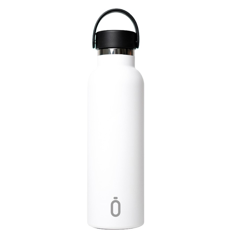 BOTTIGLIA TERMI.SPORT+T.STAND. 600 ml-7x7x25 PLAIN BIANCO