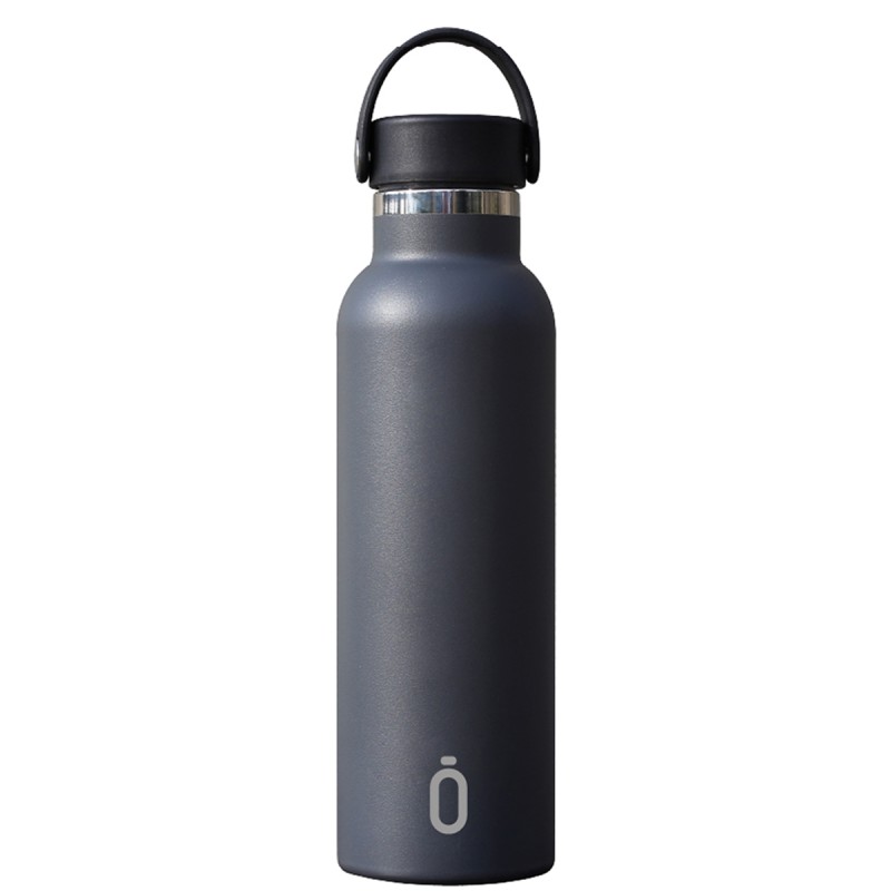 THERMAL BOTTLE SPORT+C.STAND. 600 ml-7x7x25 PLAIN ANTHRACITE