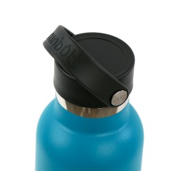 BOUTEILLE THERMIQU.SPORT+C.STA 600 ml-7x7x25 PLAIN ÉMERAUDE