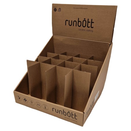 CAJA EXPOSITOR 16 BOTELLAS 350 ml  RUNBOTT