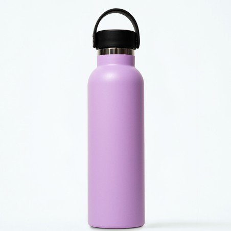 THERMAL BOTTLE SPORT+C.STAND. 600 ml-7x7x25 PLAIN EGGPLANT