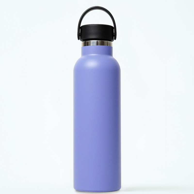 BOUTEILLE THERMIQU.SPORT+C.STA 600 ml-7x7x25 PLAIN AUBERGINE