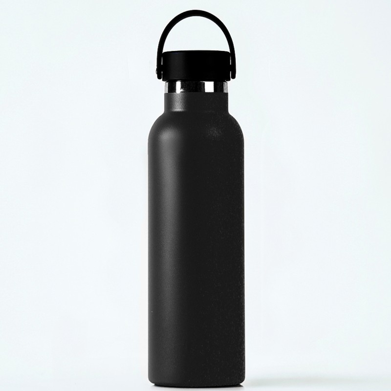 THERMAL BOTTLE SPORT+C.STAND. 600 ml-7x7x25 PLAIN EGGPLANT