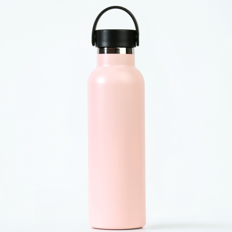 THERMAL BOTTLE SPORT+C.STAND. 600 ml-7x7x25 PLAIN EGGPLANT