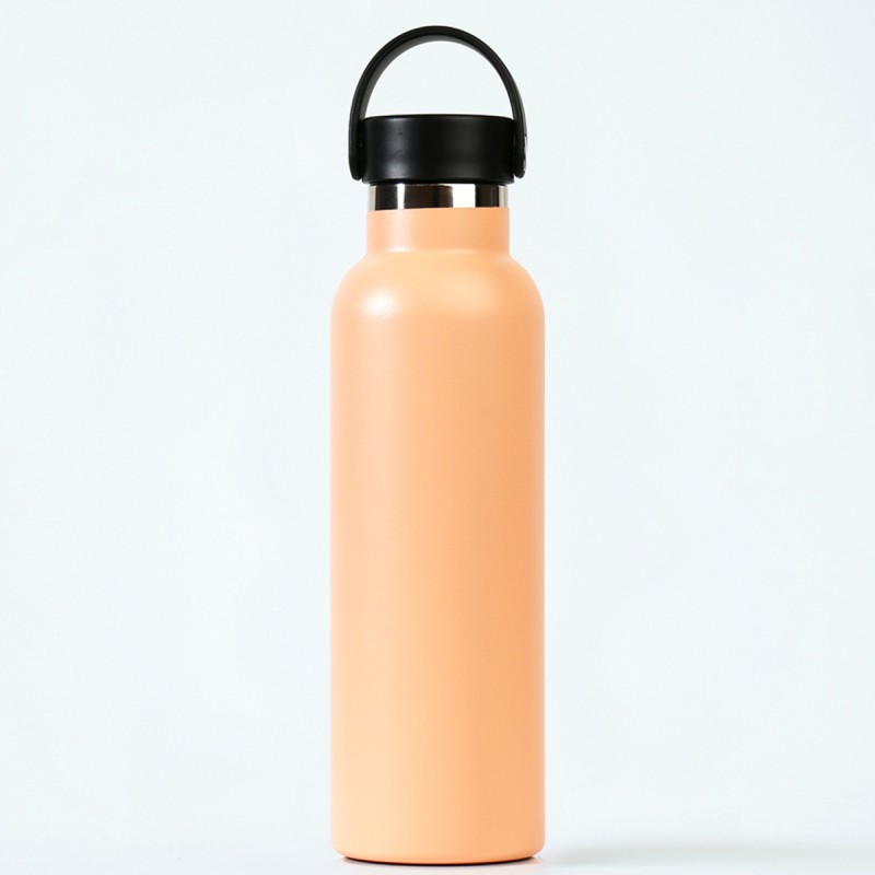 THERMAL BOTTLE SPORT+C.STAND. 600 ml-7x7x25 PLAIN EGGPLANT