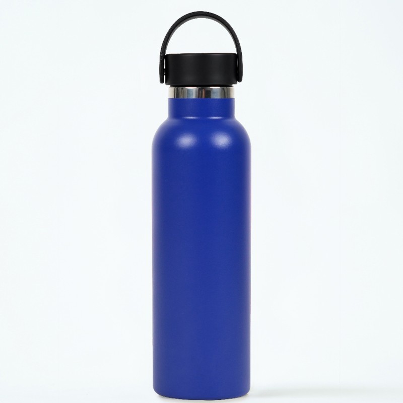 BOUTEILLE THERMIQU.SPORT+C.STA 600 ml-7x7x25 PLAIN AUBERGINE