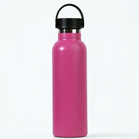 BOUTEILLE THERMIQU.SPORT+C.STA 600 ml-7x7x25 PLAIN AUBERGINE