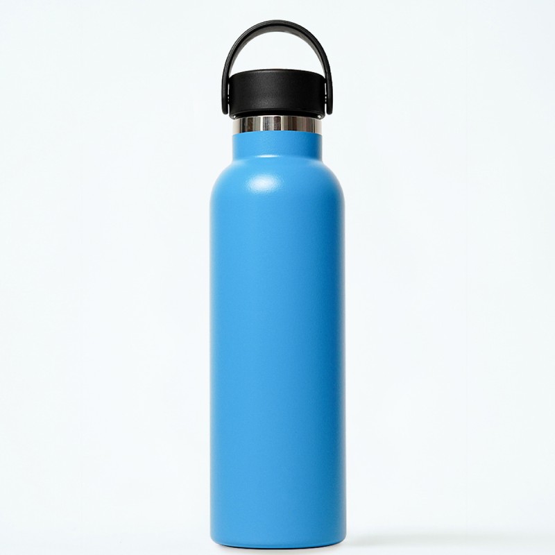 THERMAL BOTTLE SPORT+C.STAND. 600 ml-7x7x25 PLAIN EGGPLANT