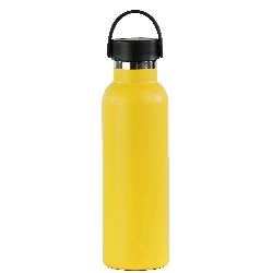 BOTELLA TERMO SPORT+T.ESTANDAR 600 ml-7x7x25 PLAIN AMARILLO