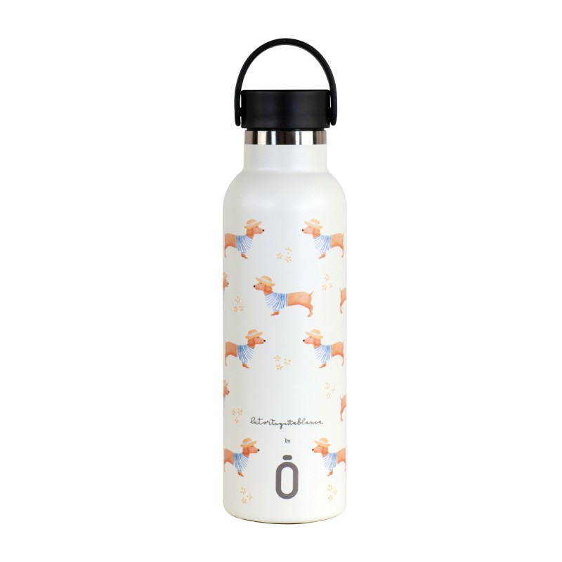 THERMAL BOTTLE SPORT+C.STAND. 600 ml-7x7x25 TORTUGUITA BCA DOGS