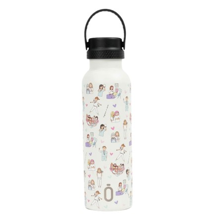 BOTELLA TERMO SPORT+T.ESTANDAR 600 ml-7x7x25 ENFERMERA EN APUROS LOVELY