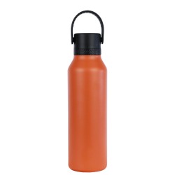 BOTELLA TERMO SPORT MII+T.ESTA 600 ml-7x7x25 PLAIN NARANJA